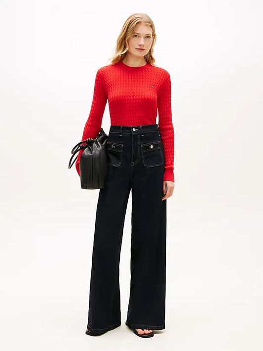 Cable Knit Crew Neck Jumper