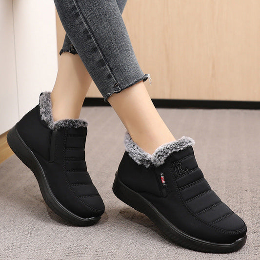 Wasserdichte Damenstiefel aus weicher Baumwolle