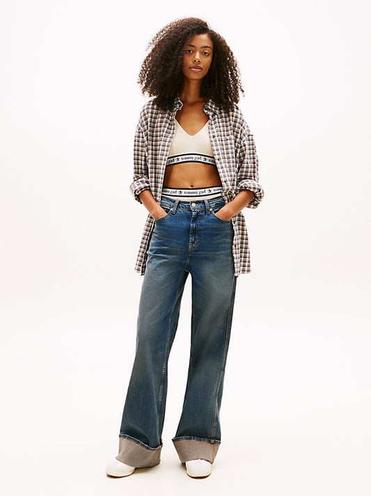Relaxed Fit Tartan Check Seersucker Shirt