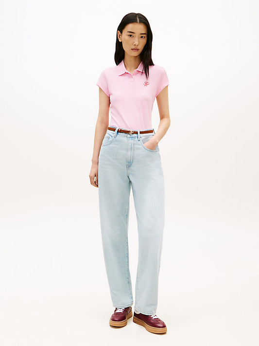1985 Slim Fit Logo Embroidery Polo Shirt
