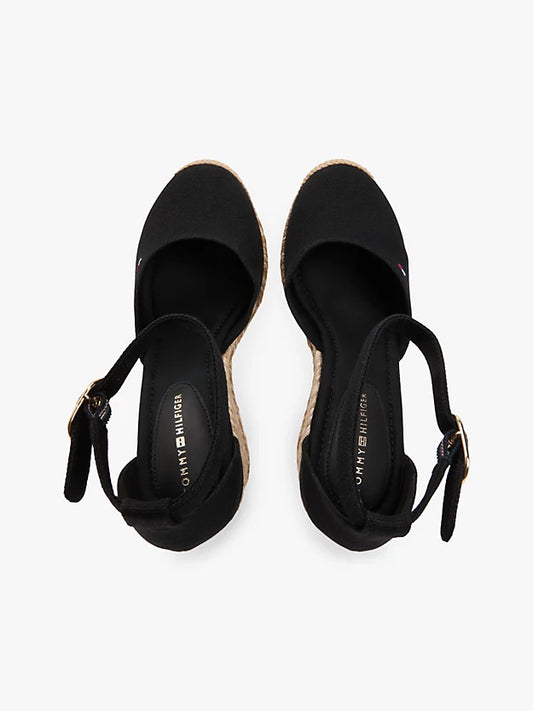 Canvas High Wedge Espadrilles