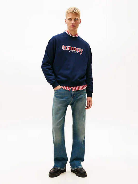 90s Logo Appliqué Fleece Sweatshirt