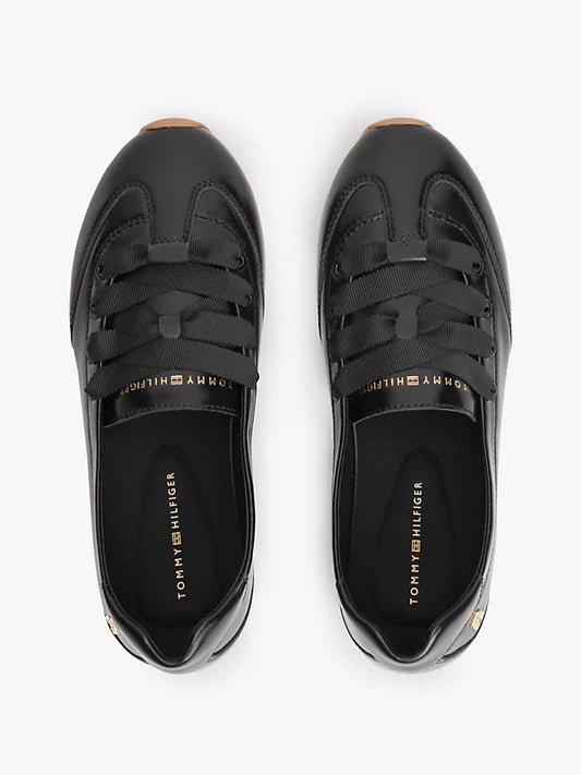 Monogram Leather Ballet Trainers
