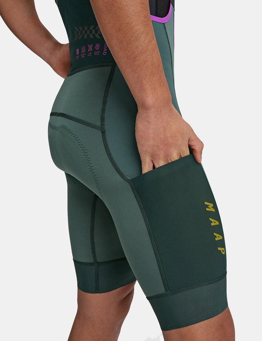 Alt_Road Cargo Bib Shorts - Cypress Green