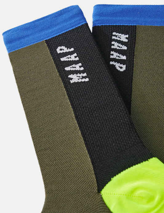 League Socks - Olive Green