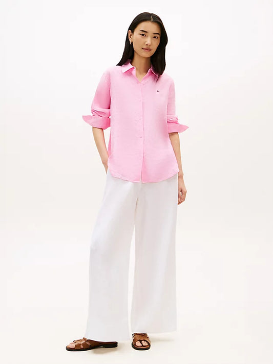 Relaxed Fit Pure Linen Shirt