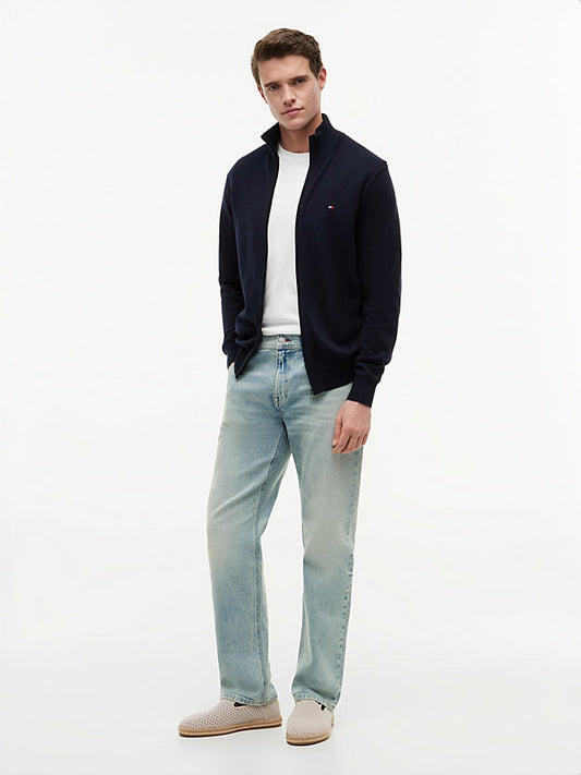 Flag Embroidery Zip-Thru Jumper