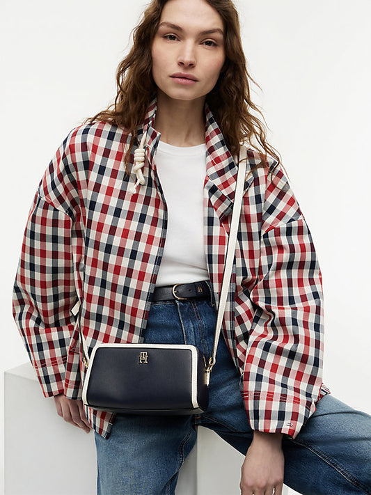 Colour-Blocked Monogram Crossbody Camera Bag