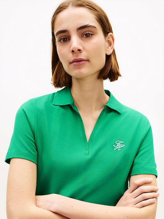 1985 Logo Embroidery Mini Polo Dress