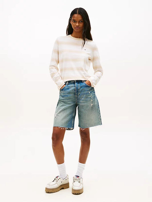 Flag Embroidery Jersey Long Sleeve T-Shirt