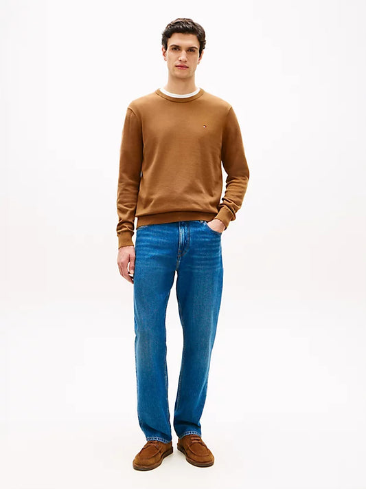 Flag Embroidery Crew Neck Jumper