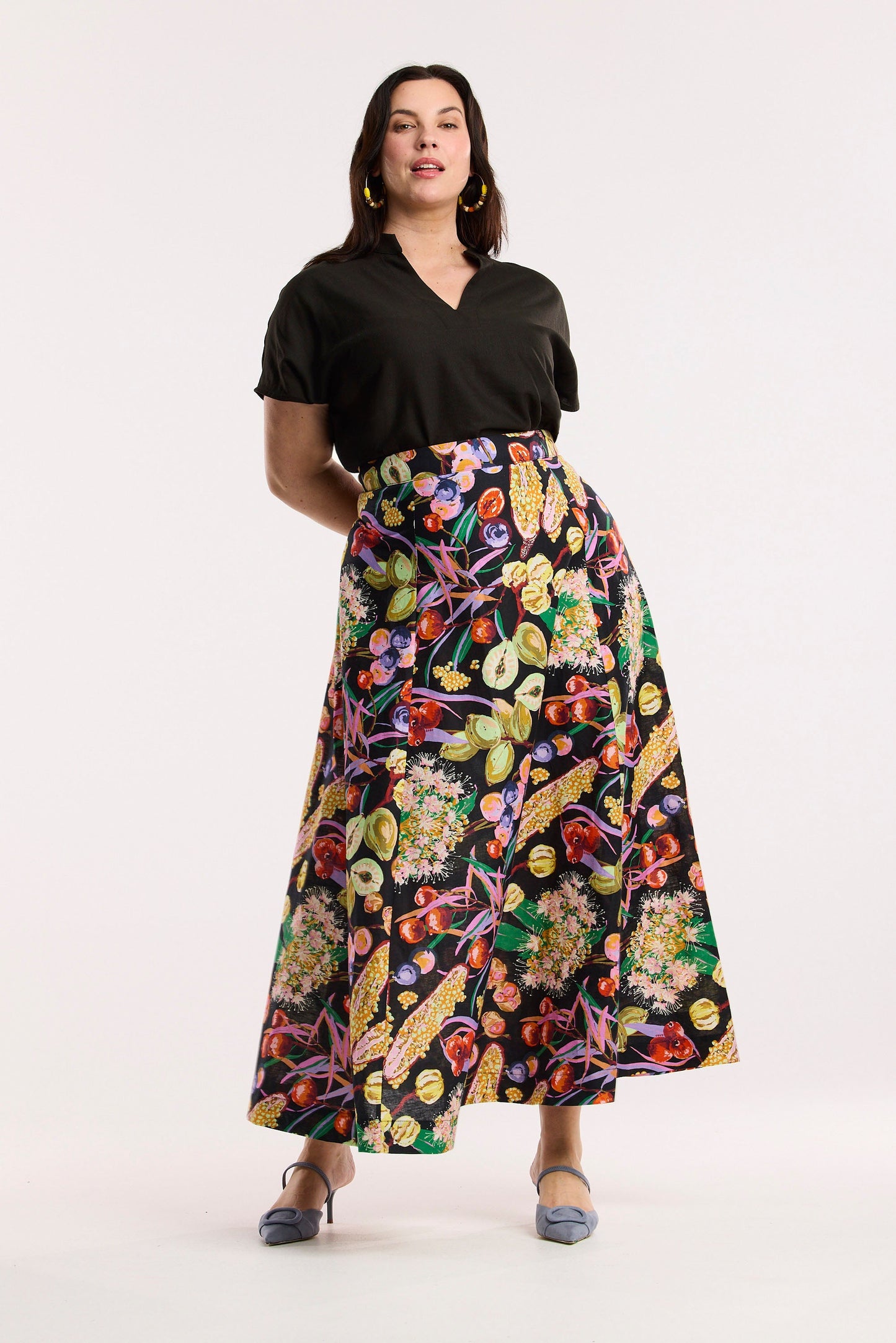 Fruit Of The Land Maxi Skirt