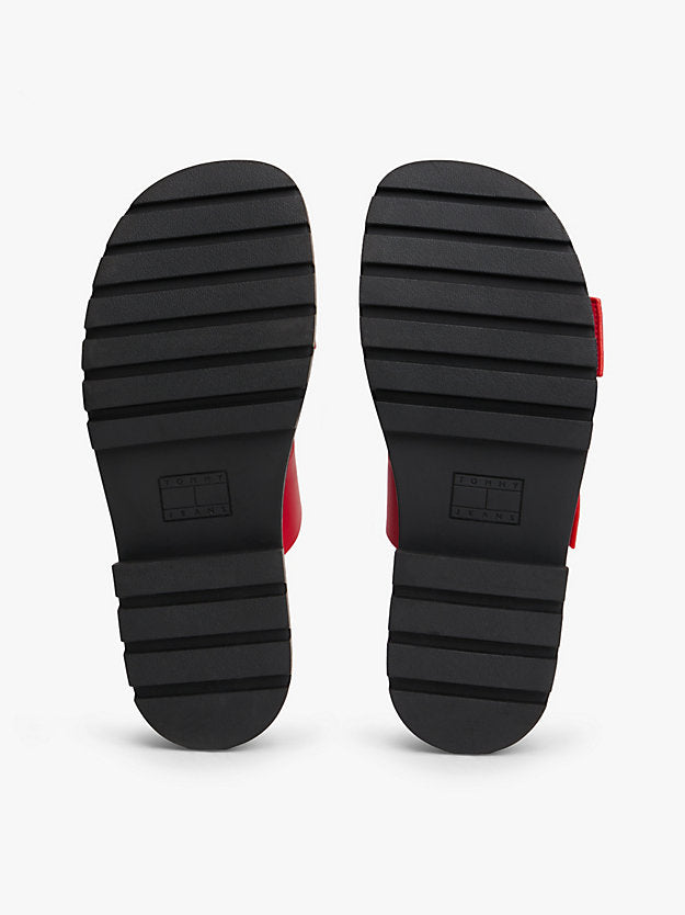 Chunky Cleat Double Buckle Sandals