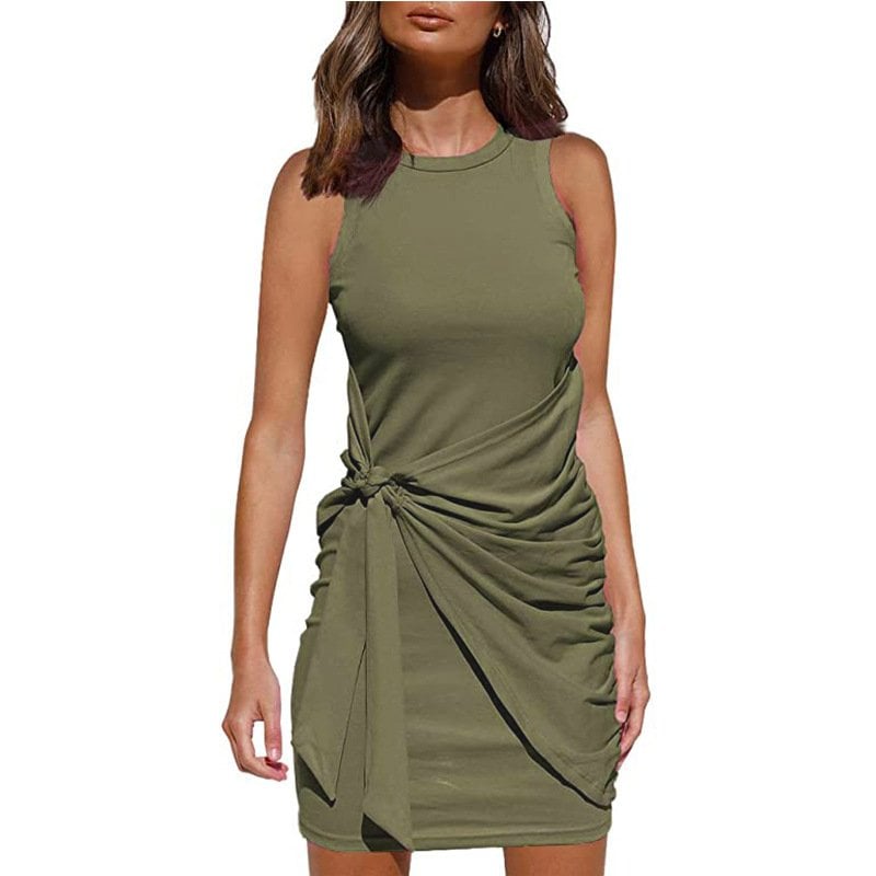 (Plusieurs couleurs) - Robe pull cache-cœur Casula