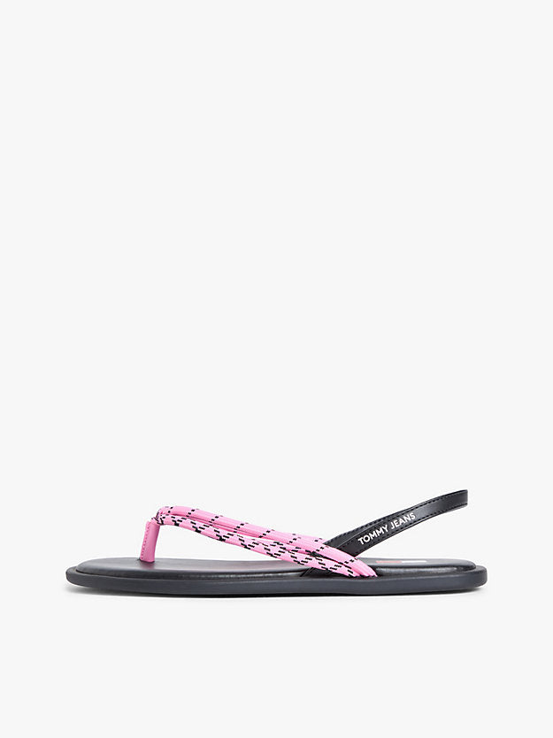 Rope Strap Slingback Flip-Flops