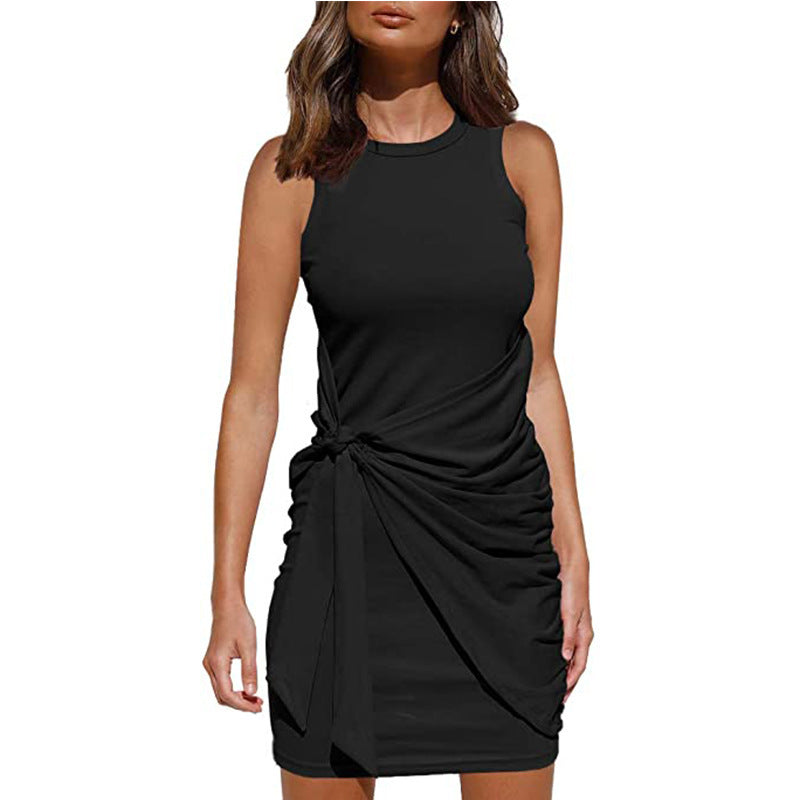 (Plusieurs couleurs) - Robe pull cache-cœur Casula