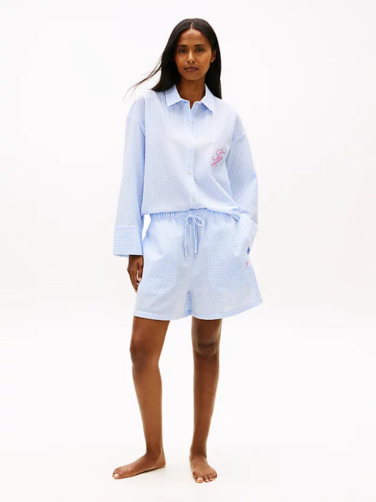 Seersucker Cover-Up Shorts