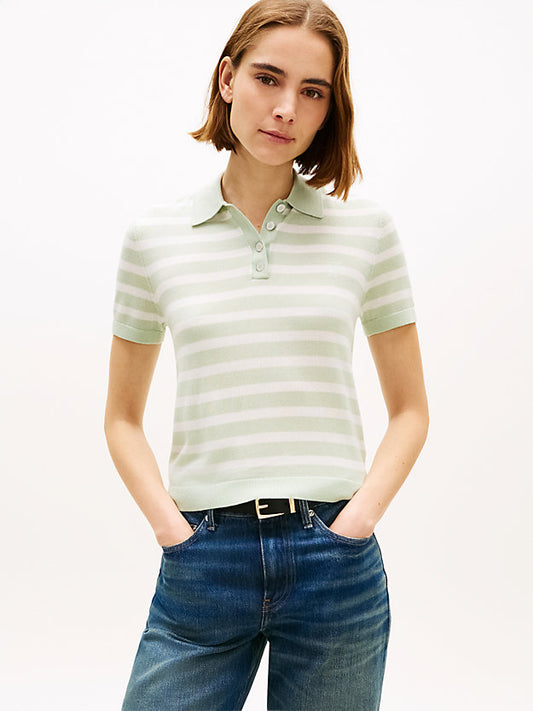 Short Sleeve Polo Jumper WiSilk