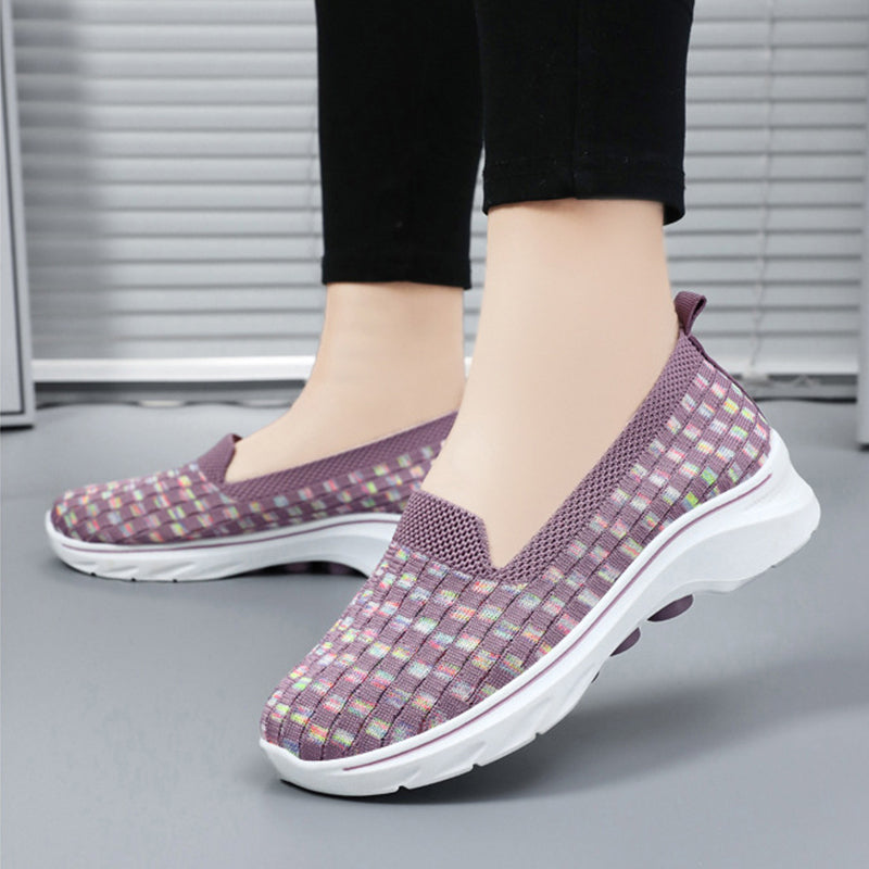 🔥Letzter Tag Promotion 50% Rabatt - Super bequeme atmungsaktive weiche Sohle orthopädische Walkingschuhe für Damen