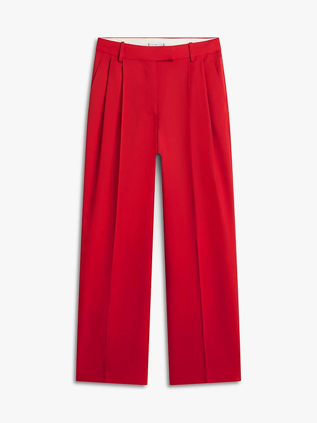 Timeless Pleated Relaxed Straight Leg Trousers