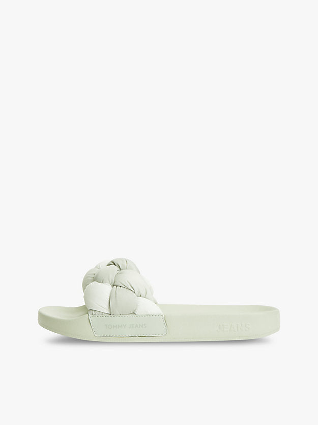 Embossed Braided Strap Slides