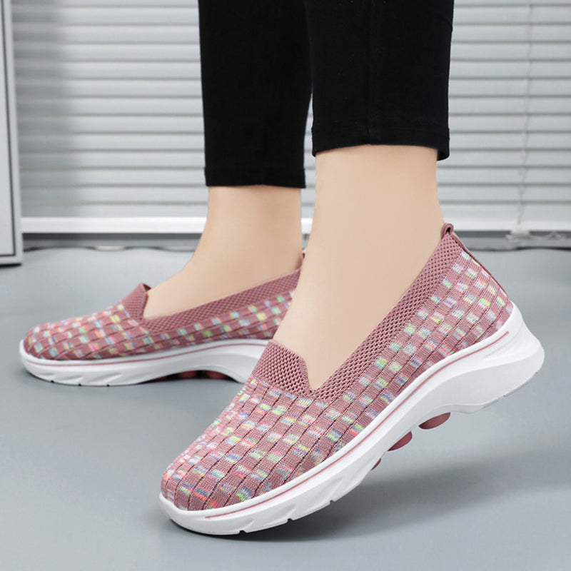 🔥Letzter Tag Promotion 50% Rabatt - Super bequeme atmungsaktive weiche Sohle orthopädische Walkingschuhe für Damen