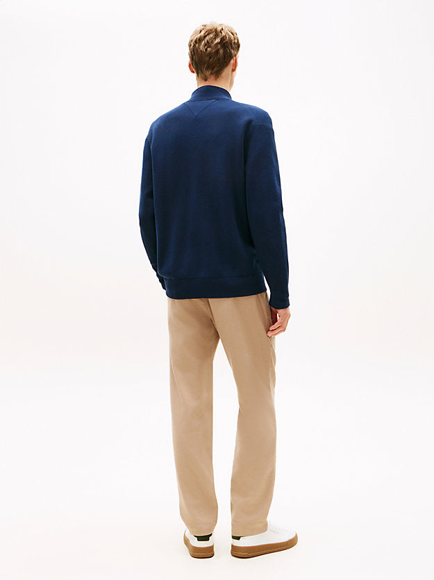 Relaxed Zip-Thru Baseball Jacket
