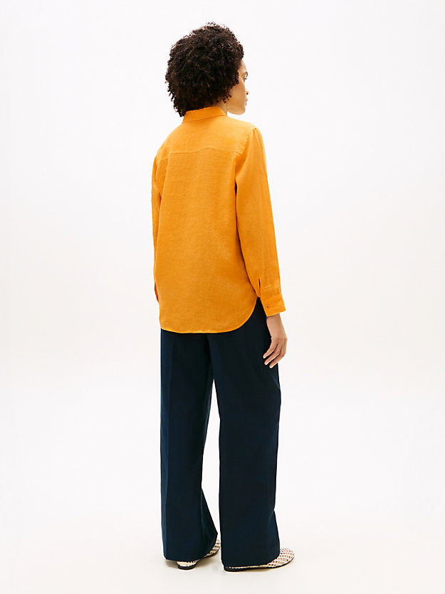 Relaxed Fit Pure Linen Shirt