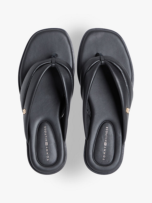 Leather Toe Post Flat Sandals