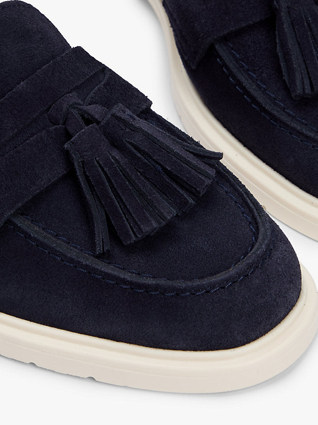Lightweight Suede Tassel Loafers