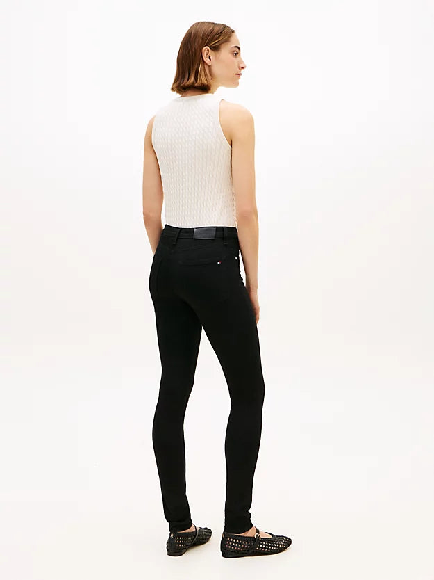 Como Mid Rise Skinny Black Jeans