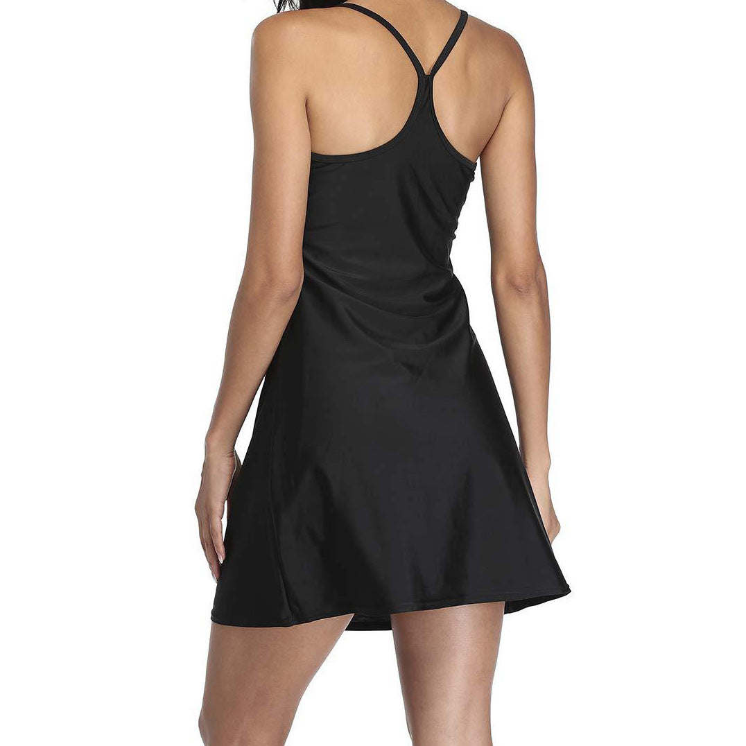 Robes d'entraînement 2-en-1 avec soutien-gorge et short intégrés