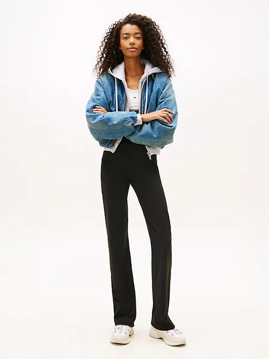 Logo Slim Kick Flare Leggings