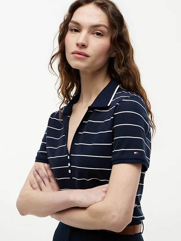 Regular Fit Pique Henley Polo Shirt