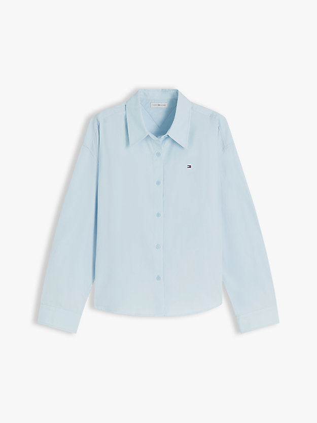 Boxy Fit Poplin Shirt