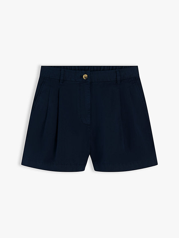 Washed Flared Chino Shorts