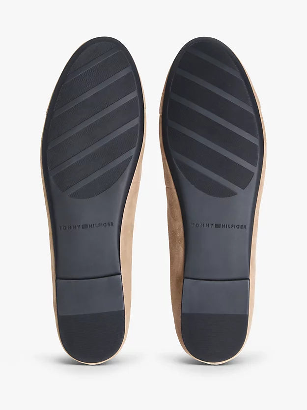 Monogram Suede Ballerinas