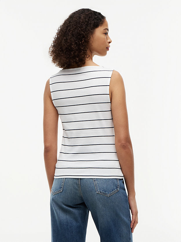 Slim Boat Neck Tank Top
