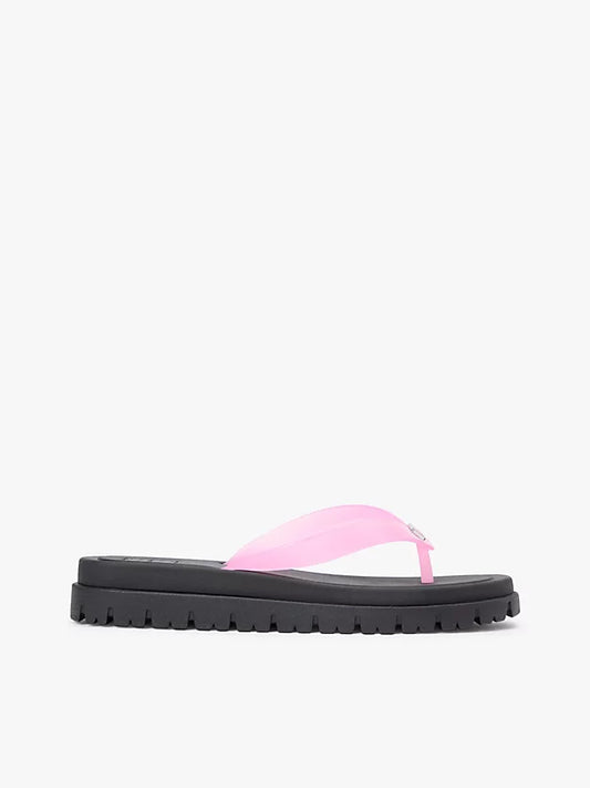 Jelly Cleat Wedge Flip-Flops