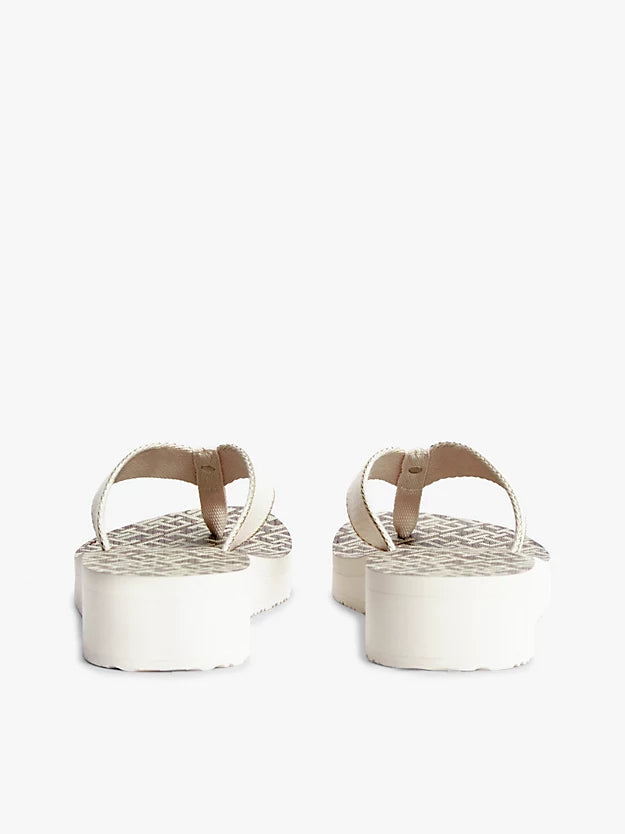Monogram Wedge Heel Flip-Flops