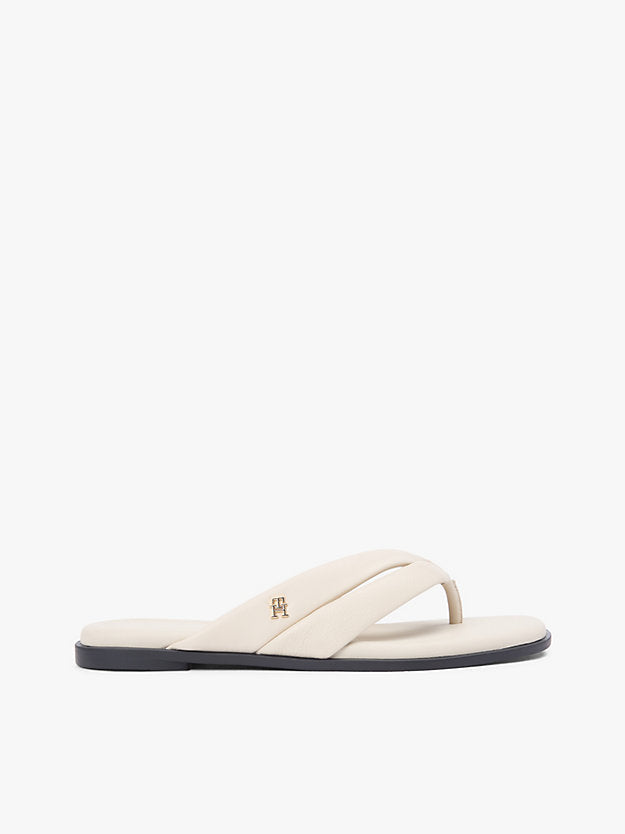 Leather Toe Post Flat Sandals