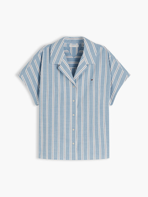 Relaxed Fit Poplin Short Sleeve Shirt