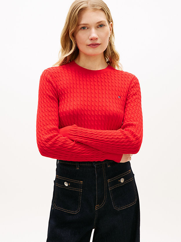 Cable Knit Crew Neck Jumper