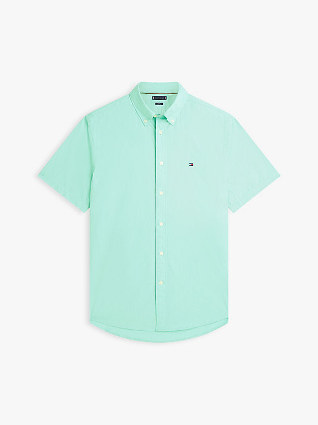 Flex Regular Fit Poplin Short Sleeve Shirt