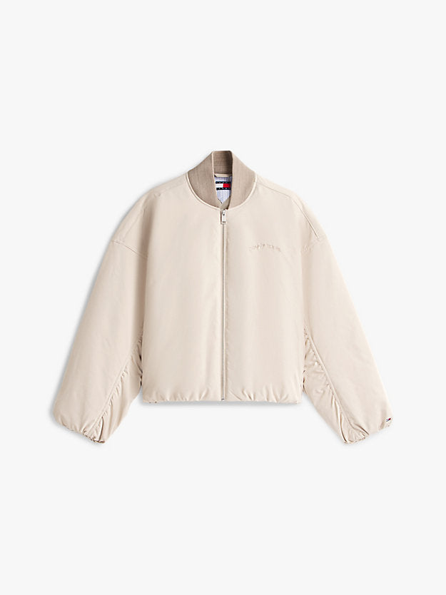 Back Logo Embroidery Bomber Jacket