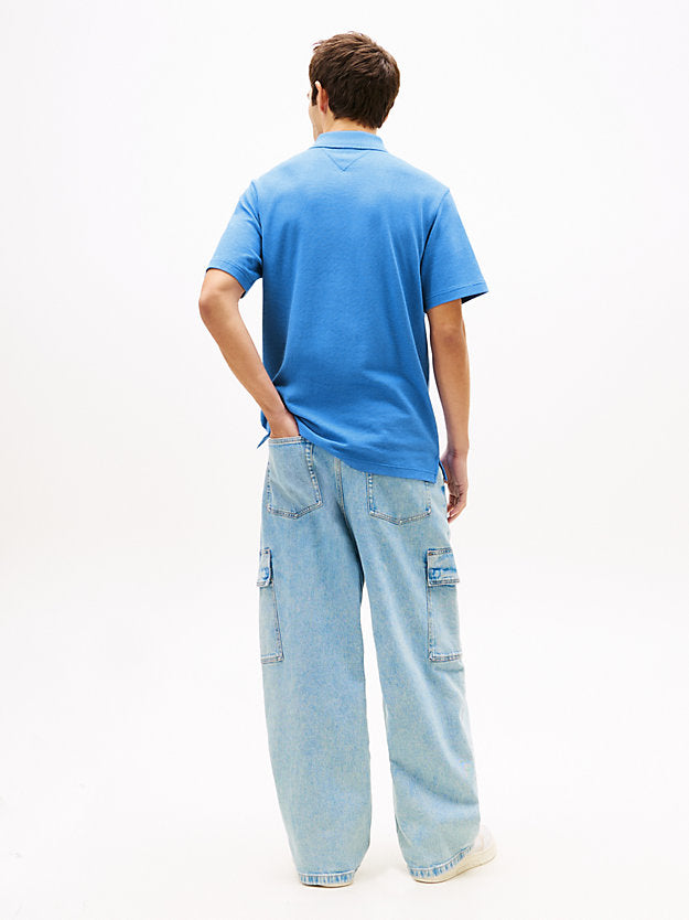 Badge Regular Fit Waffle Knit Polo Shirt