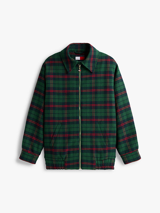 Girl Padded Tartan Oversized Ivy Jacket