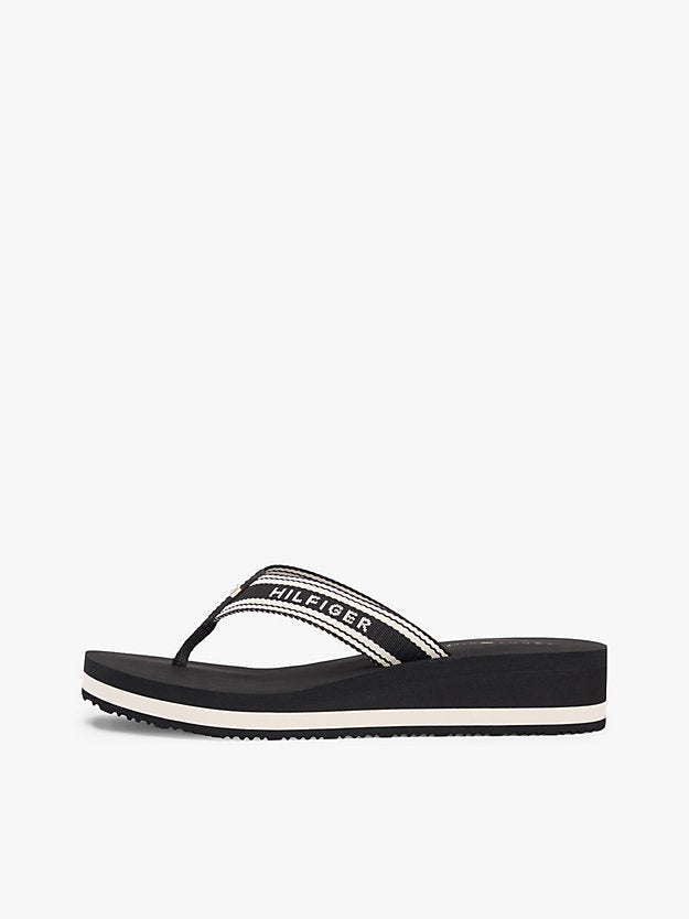 Webbing Strap Signature Wedge Flip-Flops