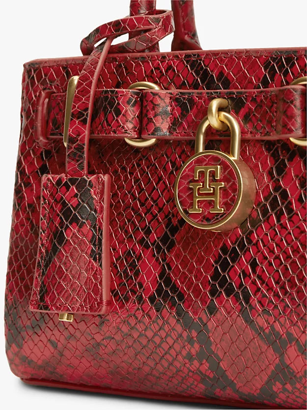 The American Icon Snake Print Leather Tote Bag