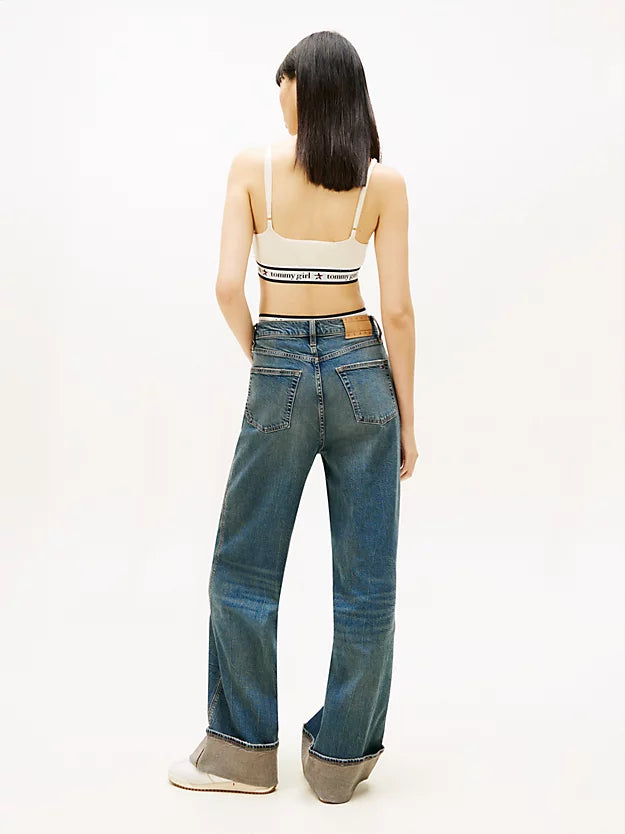 Claire Turn-Up High Rise Wide Leg Jeans